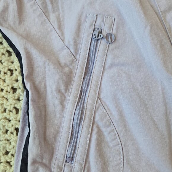 Nike Lightweight Zip Up Jacket Lavendar with Dark Blue Stripes Size M - Picture 4 of 9